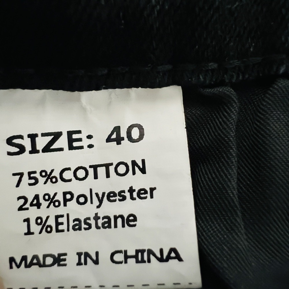 NWT MLANM Vogue Women Black Denim Jeans Plus 40 Distressed Embroidered Stretch - Picture 5 of 11